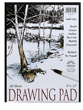 Norcom Drawing Pad 9"x12"